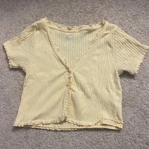 Pacsun Me to We Yellow crop top